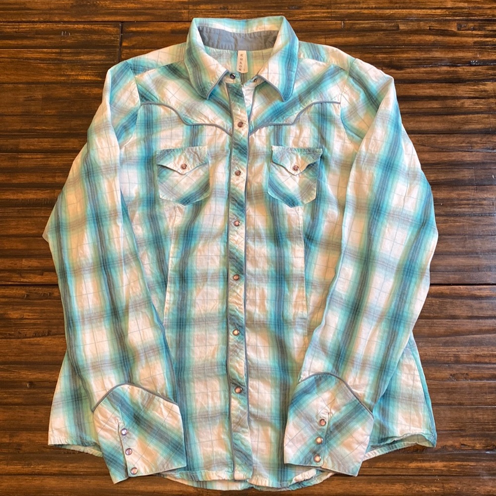 Roper Womens Button Up Western Top